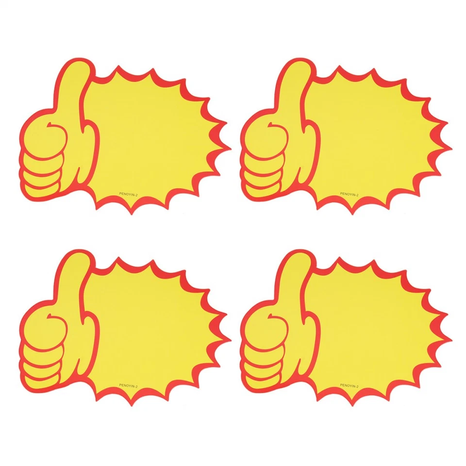 100pcs No. Shaped Price Label Non-stick Goods Price Tags Price Paper