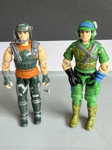 1987 Vintage Hasbro Gijoe Battle Force 2000 Blaster & Dodger Action Figure Lot