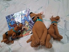 Lot Of Three Scooby Doo Lot Plush and Plastic