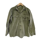 Vtg 60s Named USMC Military Sateen Shirt Vietnam War OG-107 Fatigue 1967