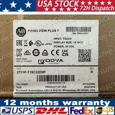 AB2711P-T15C22D9P PanelView Plus 7 Surplus Sealed 2711PT15C22D9P  US Free Tax