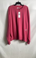 Calvin Klein Women's Pink Embroidered Logo Crewneck Sweatshirt Sz 2X NWT