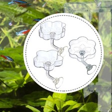 2 Pieces Aquarium Shrimp Feeding Dishes Small Fish Feeder Transparent Easy to