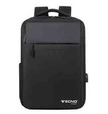 Tecno BLACK BACKPACK BAG (TC BACK PAC-02 28.17) 100% Polyester Backpack