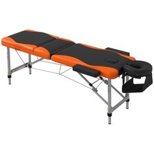 Foldable Portable Massage Table - 3-Section Aluminium Folding Spa Bed