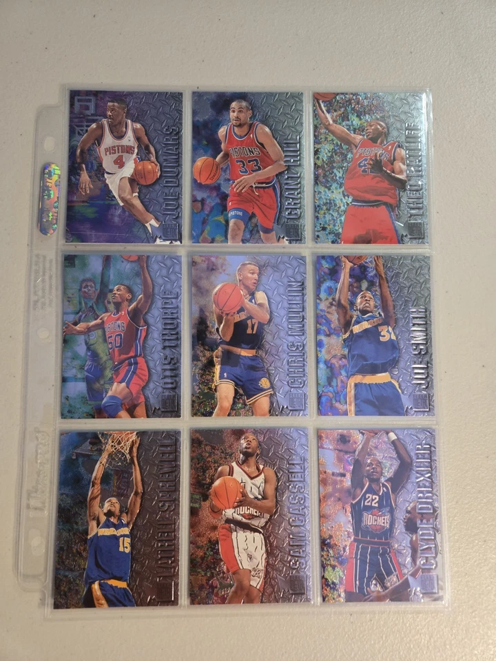 Juego completo Fleer Metal Baloncesto Serie 1 1996-97 con Kobe Bryant RC Foto 4 de 4