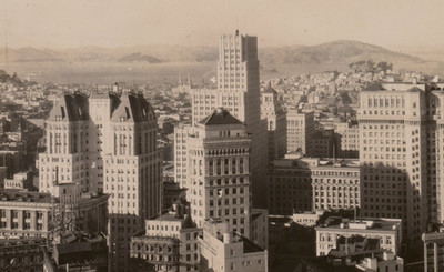 San Franciscos Sky Scrapers RPPC Postcard United Bank Standard Oil SP TruPak