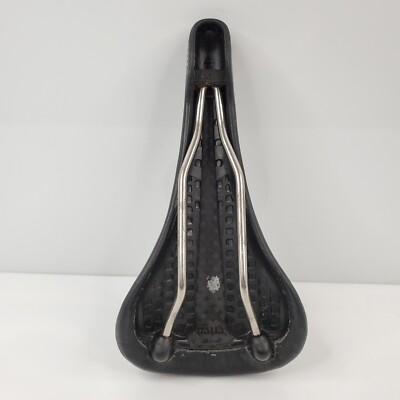 パーツ Selle Italia flite titanium Vintage 1987 Selle Italia Flite Titanium Seat Saddle Black
