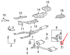 Punta tubo scarico posteriore LEXUS GS S190 1740831050 NUOVO ORIGINALE