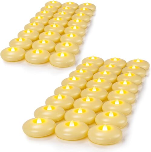 Luxurious 3-Inch Flameless Floating Candles - Safe LED Lighting for Any Occasion
