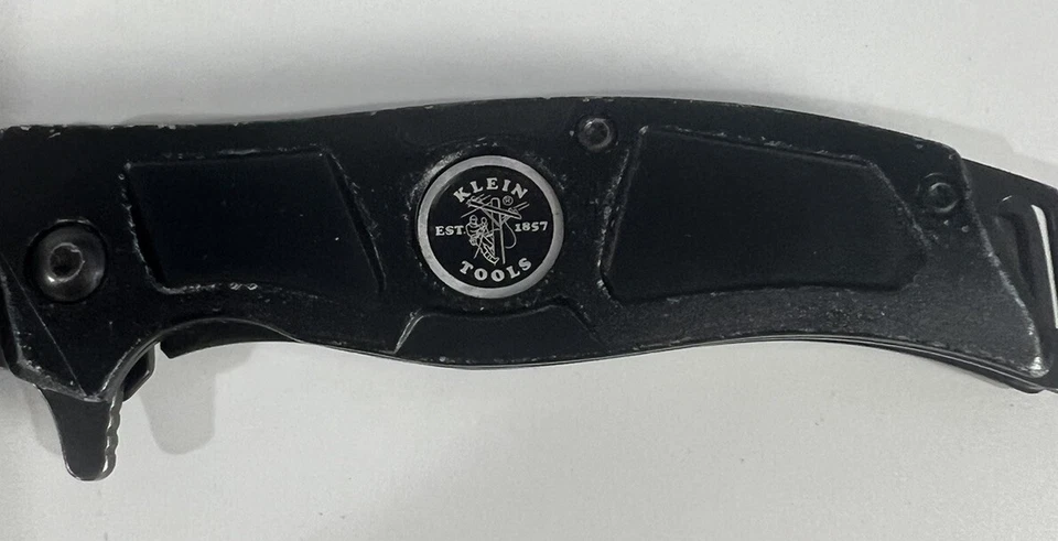 USADO Klein Tools Electricistas Cuchillo Aleta Marco Bloqueo Borde Liso Hoja 44228R Foto 2 de 4