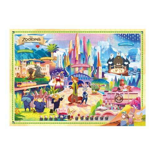 Disney Welcome to Zootopia 1000 Piece Jigsaw Puzzle Tenyo ‎D-500