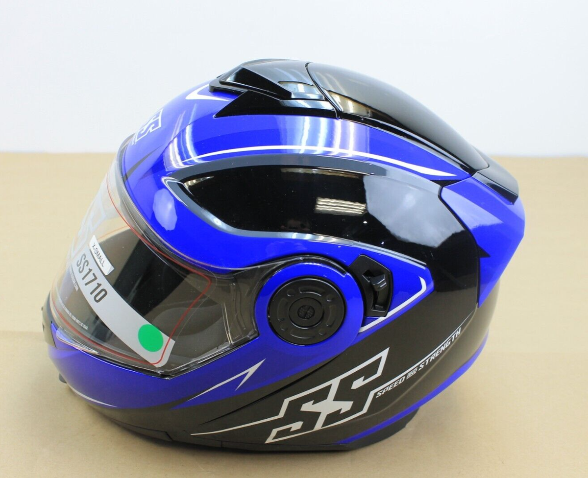 extra motorcycle helmet Clutch Evo Dual Visor System – Clear outer visor + built‐in drop‐down sun visor for adaptable lighting conditions (2 pack) Fuel Helmets Adult