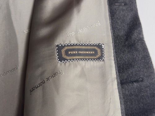 Franck Namani Cashmere Coat Long Belted Men's 50 - Picture 5 of 13