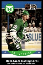 1990-91 Pro Set Pat Verbeek #112 Hartford Whalers NHL Hockey