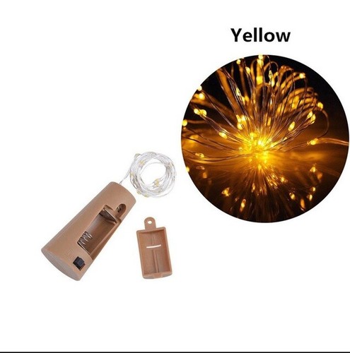 LED Lights Battery 10 LED 1m Bottle Fairy String Cork Christmas Wedding Party UK - Picture 20 of 27