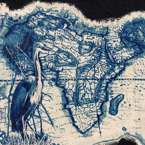 Vintage 90s Essential Baggy Speedo Africa Map Nature Tribal Tropical T-Shirt - Picture 7 of 7
