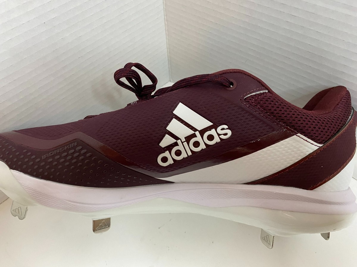 Adidas Icon‎ 7 Metal Baseball Cleats Burgundy Red White Maroon FZ1555 Size 12.5 Amazon.com | Adidas Mens Icon 7 Boost White/Team Navy Blue  main image 3