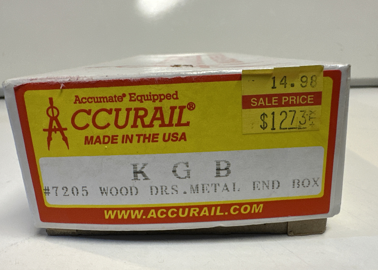 Accurail HO Scale KGB Kewaunee Green Bay & Western 40' Wood Box Car Kit