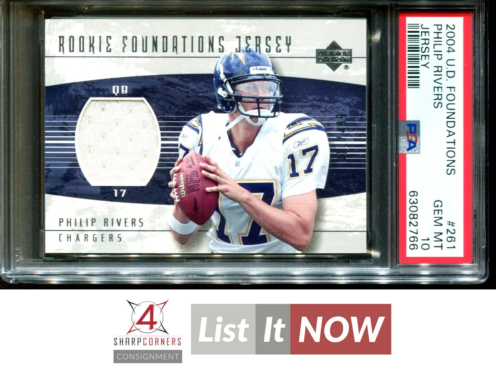 Philip Rivers Upper Deck Foundations #261 Jersey