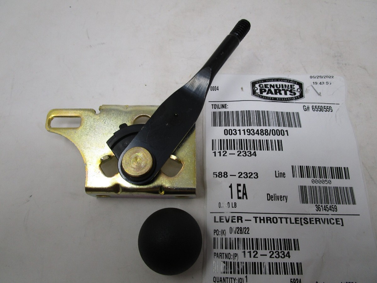 Genuine Toro 112-2334 Throttle Lever & Knob 1-603175 for Z