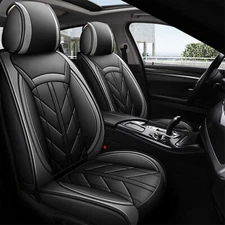 2PCS Front Car Seat Covers For Chevy Camaro Pu Leather Seat Cushion 