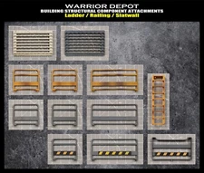 Battle for the Stars Building Structural Component Attachments - 1/18 3.75" GI J