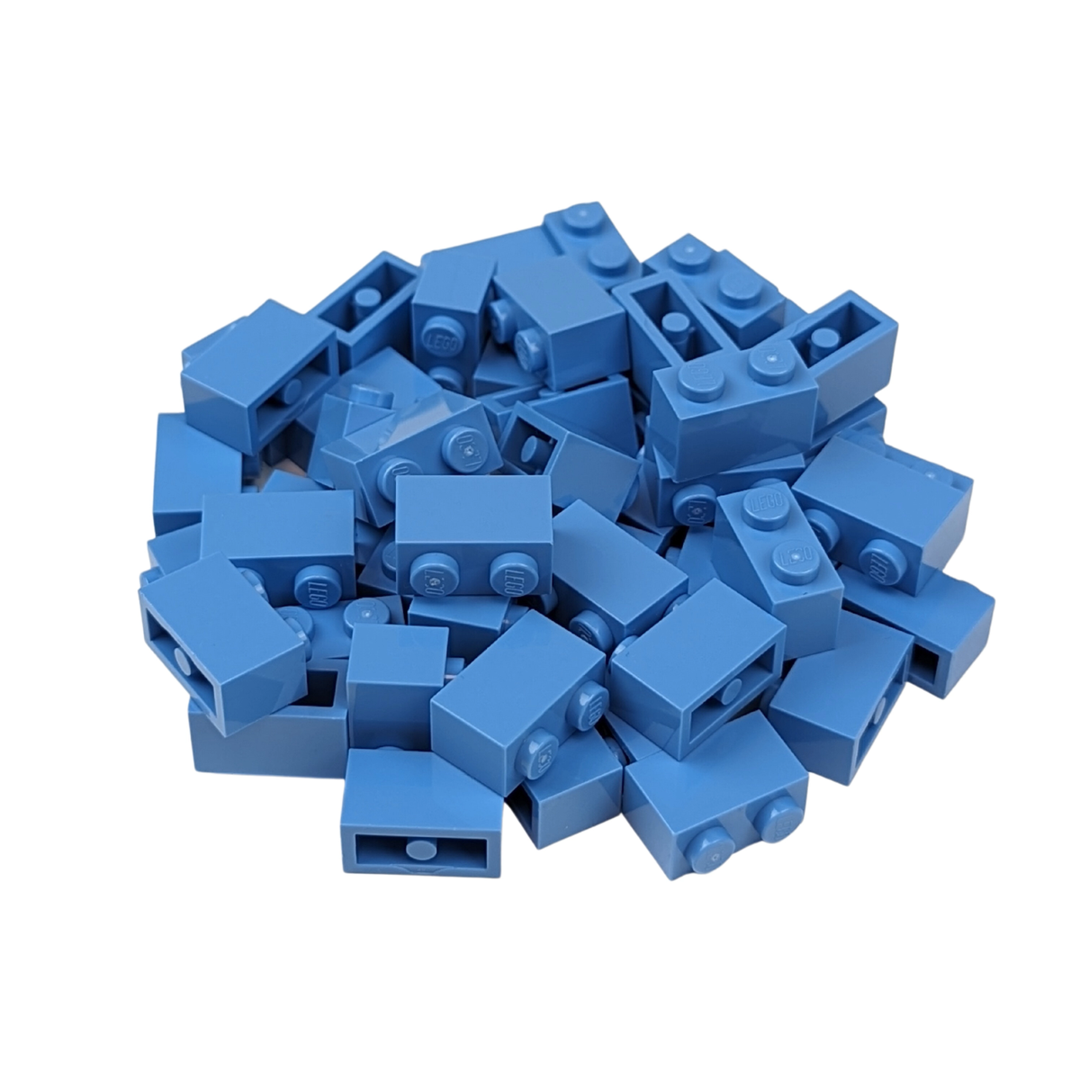 あんこ　　シングルブルー2枚 NEW LEGO® - 1 x 2 Bricks - #3004 - 50 Pieces - 20+ Colors