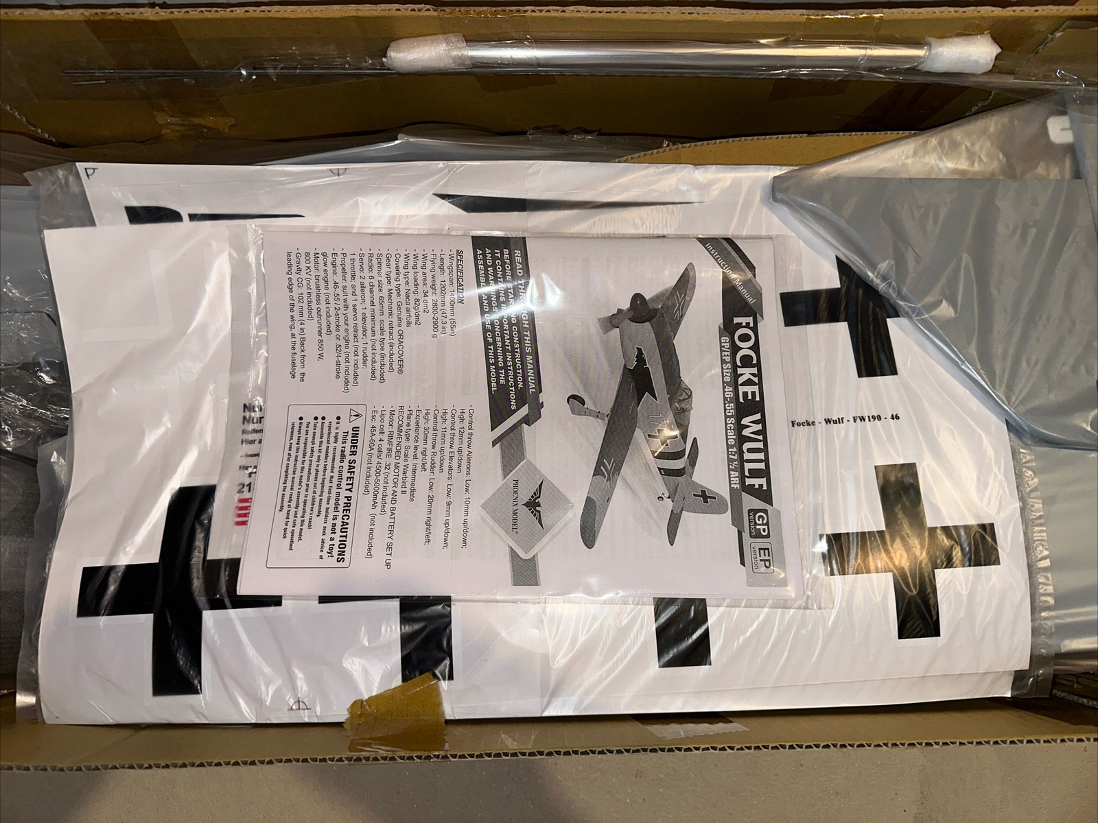 Phoenix Model F4U Corsair and Focke Wulf 2 PC Lot RC Airplane Kits eBay