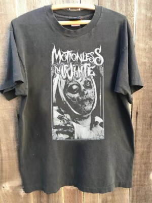 Motionless In White Band Nun 90s Graphic Charcoal Unisex Tshirt Reprint S-5XL