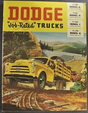 1954 Dodge 1.5-ton Truck Catalog Brochure Stake Dump Coe Excellent Original 54