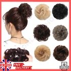 Wedding Curly Messy Bun Hair Piece Scrunchie Natural Thick Updo Hair Extension