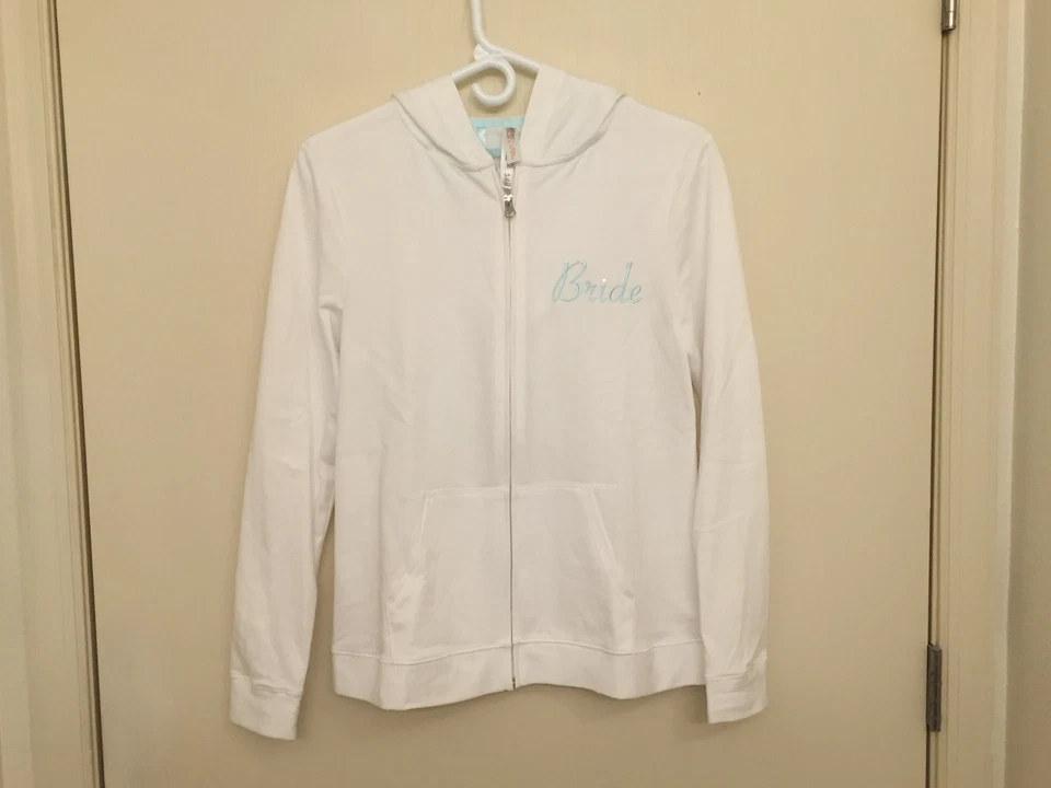 Novo Moletom com Capuz Feminino Noiva Zíper Branco Pequeno Gilligan & Omalley - Imagem 2 de 4