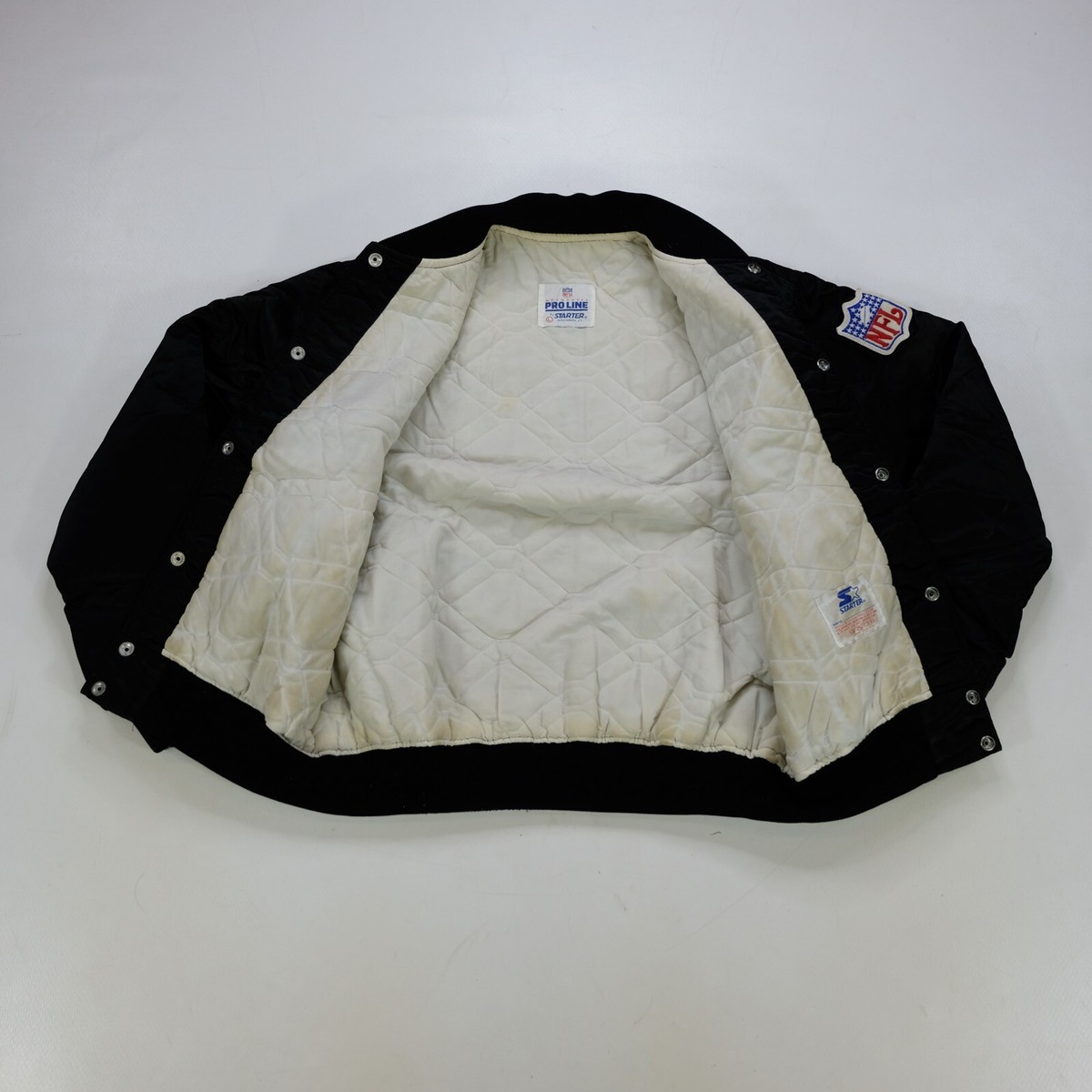 80s STARTER製 NFL RAIDERS stadium jacket Los Angeles Raiders