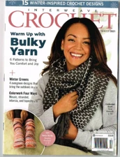 Interweave Crochet Bulky Yarn Patterns Socks Scarf Mitts Ponco Pattern Magazine