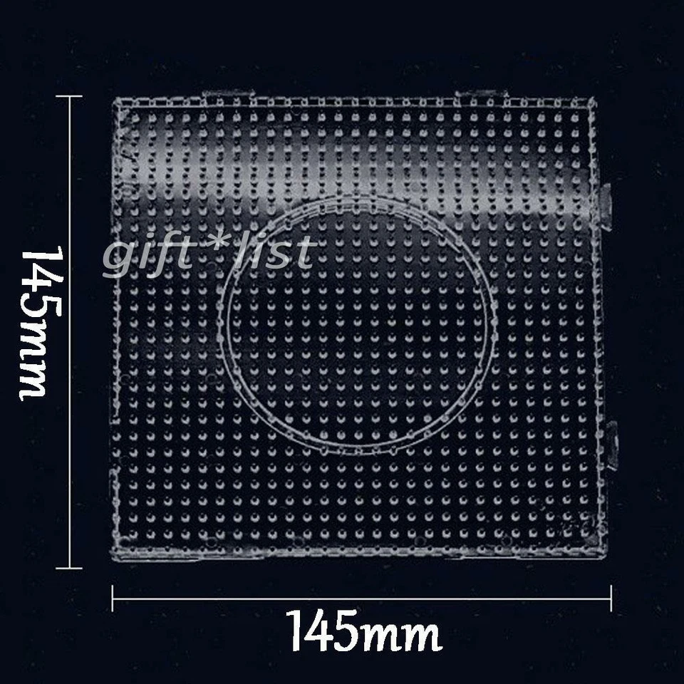 4x Grundplatte Stiftplatten Steckplatten Bügelperlen Platten 14,5x14,5cm 5mm DE - Bild 2 von 4