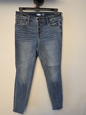 Old Navy Jeans Womens 4 Rockstar Super Skinny Ankle Mid Rise Stretch Button Fly
