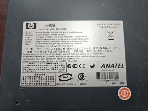 HP ProCurve 3500yl-24G J8692A 24-port Gigabit Ethernet + 4 SFP Switch NO EARS - Picture 12 of 12