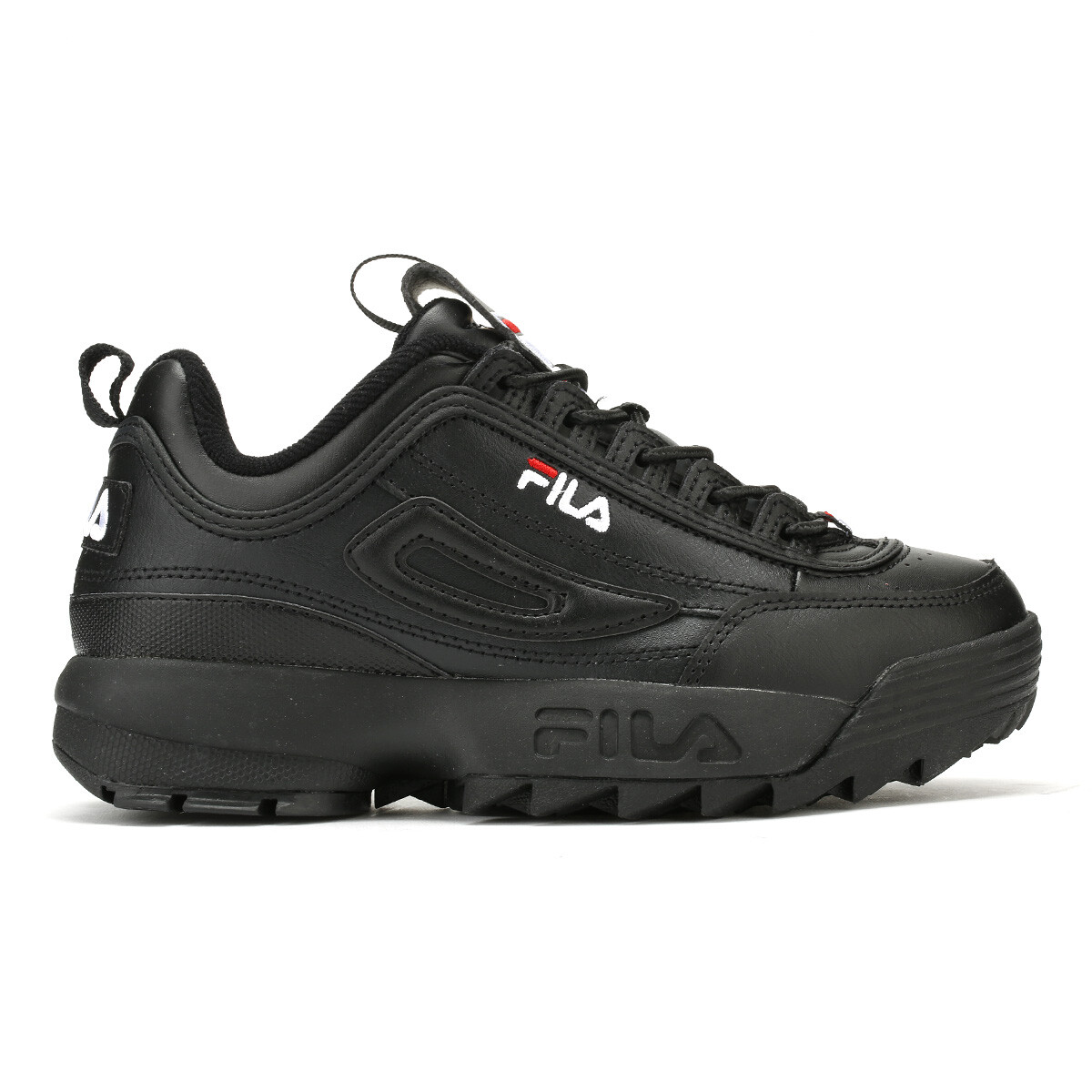 Fila Disruptor II Premium Black Trainers Chunky Platform Sole Womens Mens  Unisex | eBay
