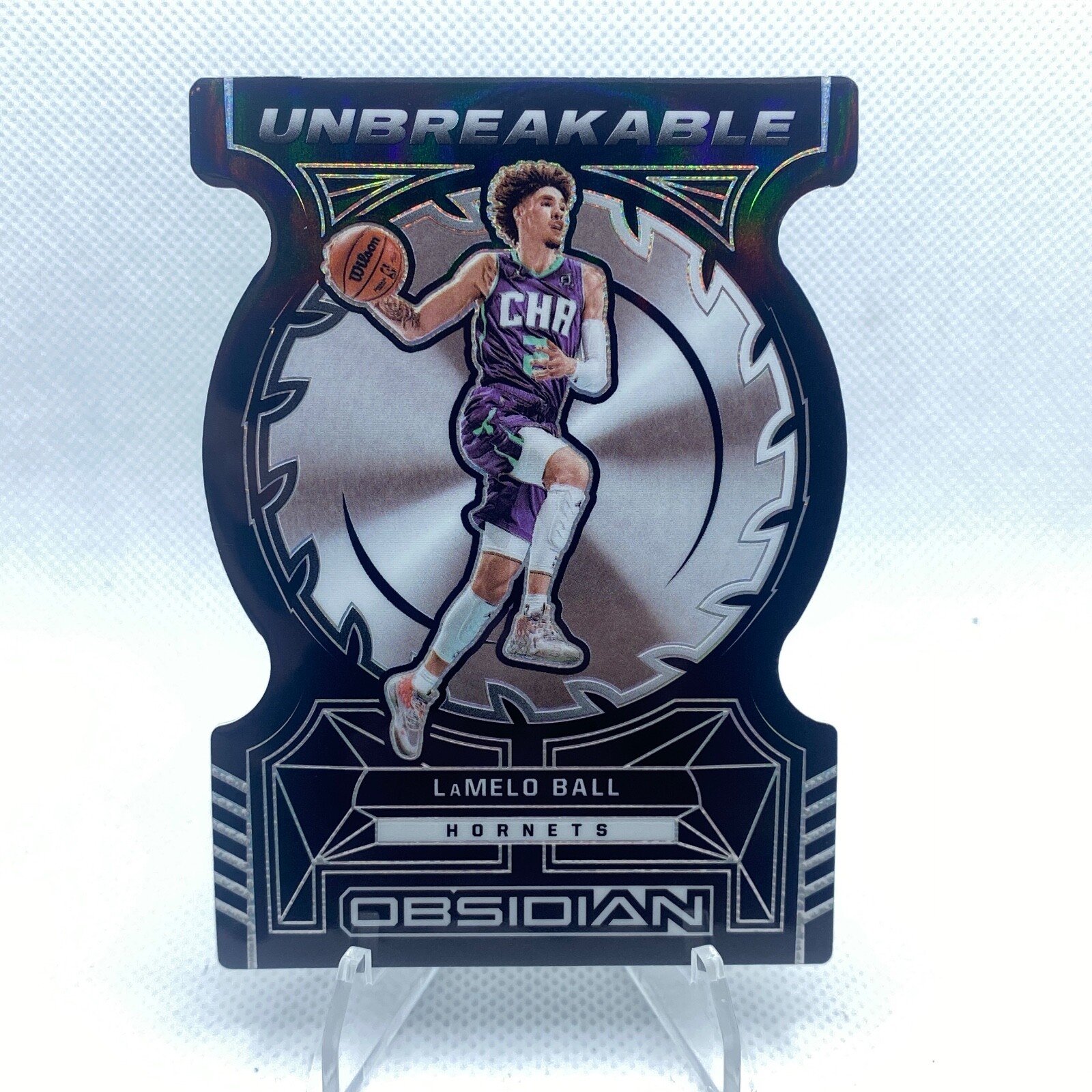 2021-22 Panini Obsidian LaMelo Ball Unbreakable Die cut Ultra Rare Case Hit