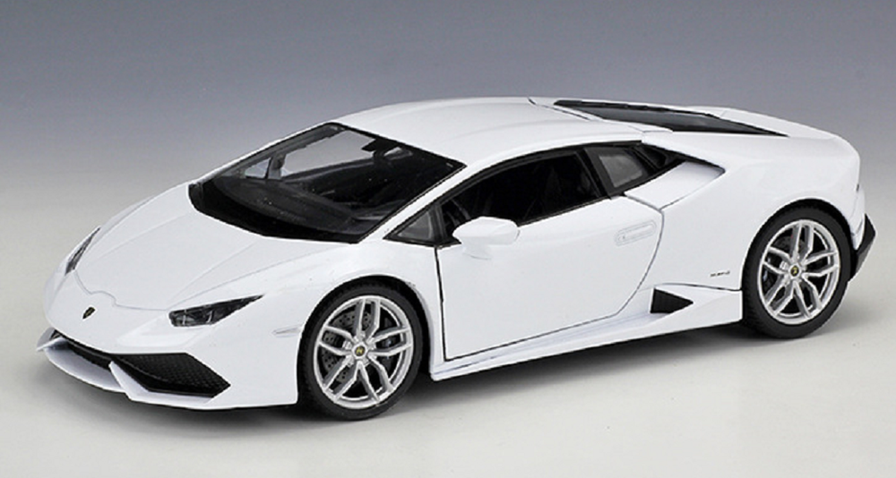 Welly 1:24 Lamborghini Huracan LP610-4 Diecast Model Racing Car Toy White Boxed