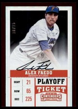 Alex Faedo AU/White jersey 2017 Contenders Draft Pick Draft Playoff Ticket #31B 