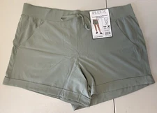 *RBX* Active Women's (Size XL) Stretch Woven Cuffed Walking Short with Pockets