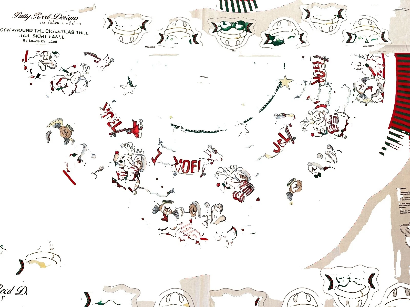 Paneles de Vacaciones/Navidad lotes de tela artesanal