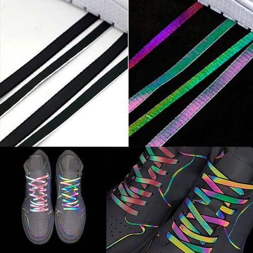 Reflective Shoe Laces Athletic Safety Sneakers Shoelaces Running Shoelace AU ~ - Picture 12 of 15