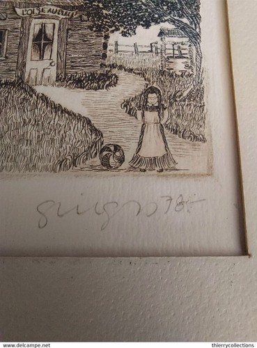 Signed engraving numbered 3/150 and dated 78 - Picture 3 of 6