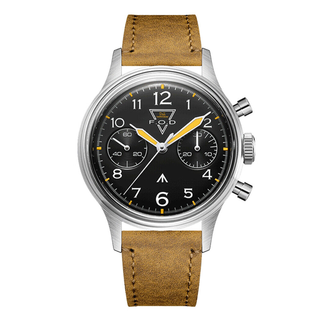 Merkur Men Chronograph Watches Luxury Pilot Manual Mechanical Wristwatch ST2901