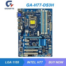 LGA 1155 Gigabyte GA-H77-DS3H Motherboard SATA3 DVI 4 DDR3 RAM USB 2.0 USB 3.0