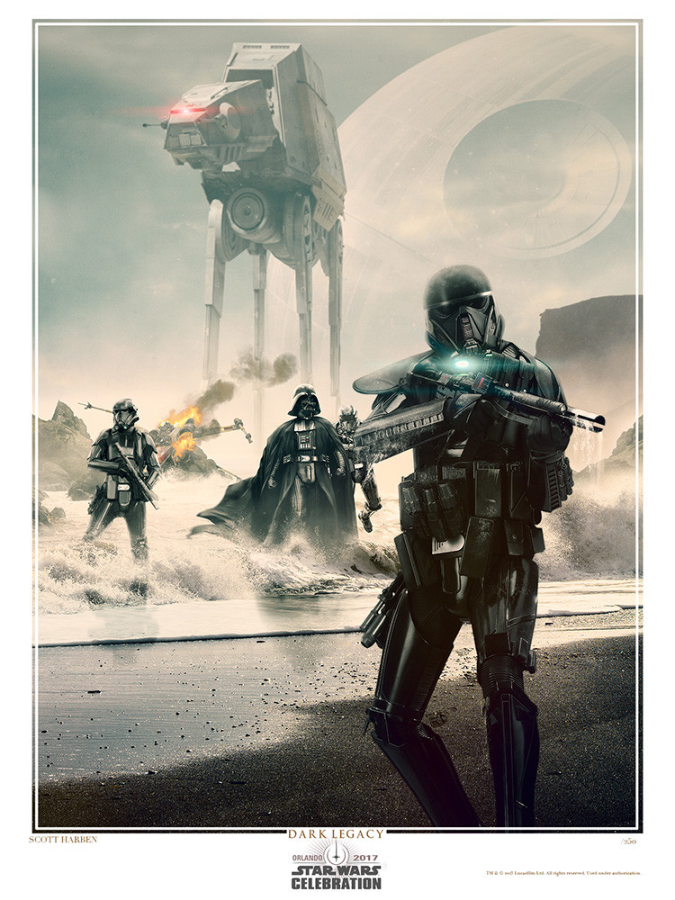 Star Wars Celebration 2017 Dark Legacy artist proof signed
