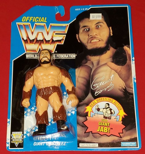 WWF Giant Gonzalez MOC Hasbro World Wrestling Fede...